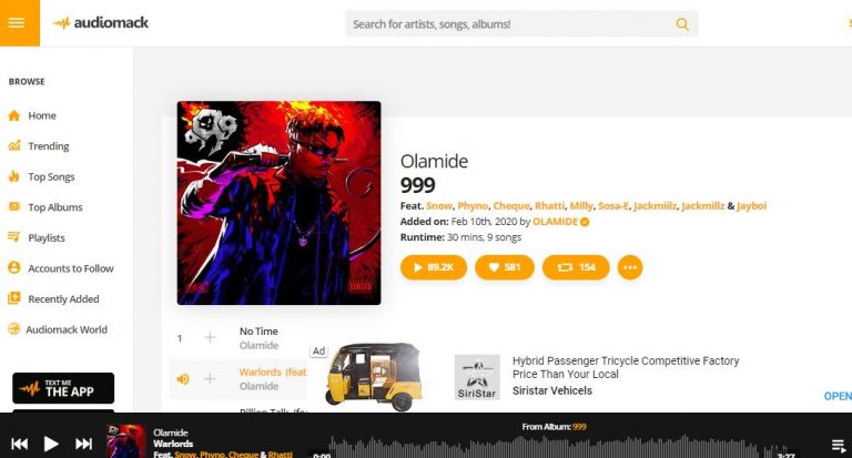 Olamide Nine-Track EP ‘999’ Now Available For Streaming